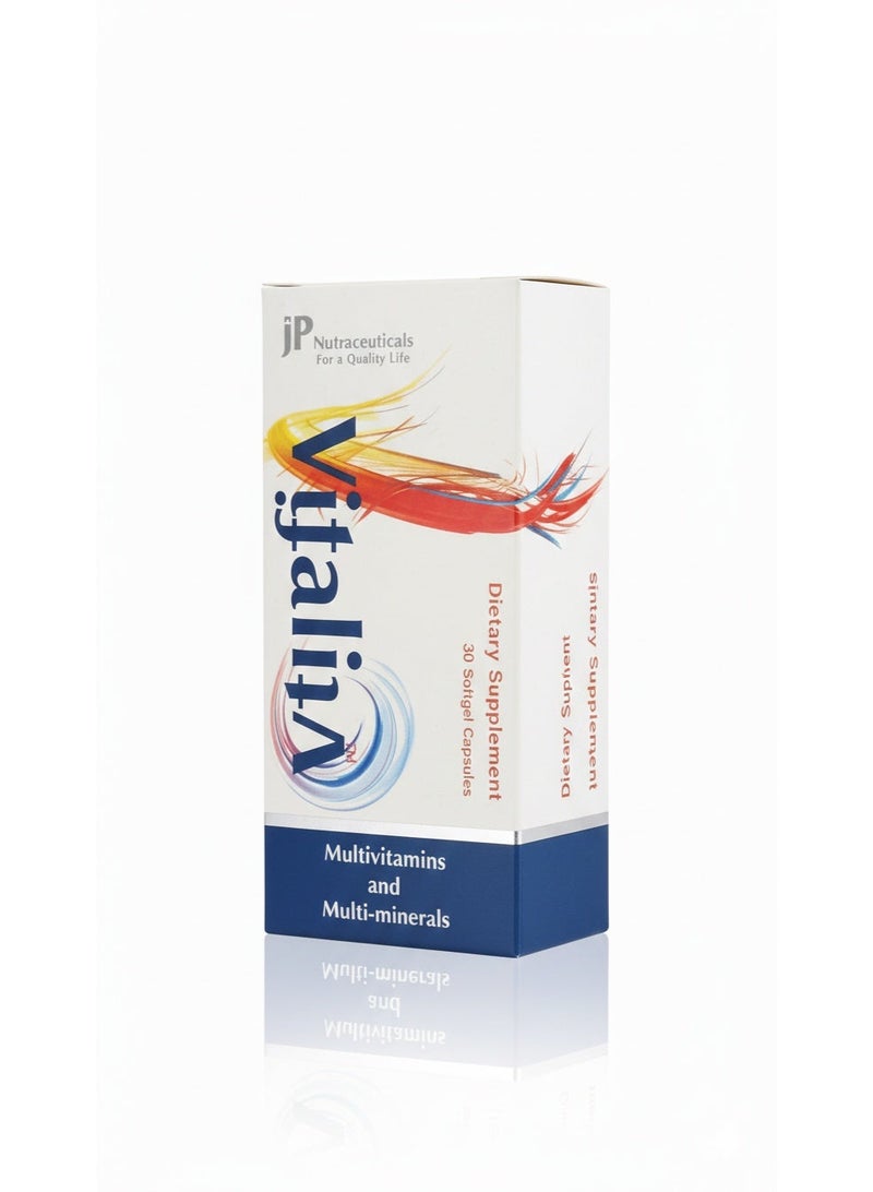 JP Nutraceuticals Vitalife 30 Softgel Capsules - Image 2
